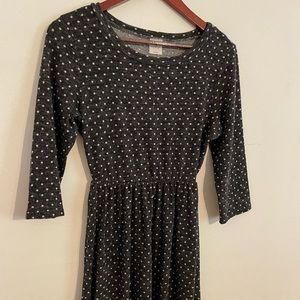 Grey Polka Dot Dress